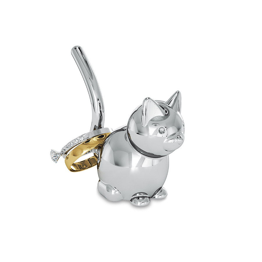 Купить Подставка для колец Zoola Кошка хром, Umbra (арт.299212-158) с ...