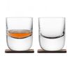 Набор из 2 стаканов Renfrew Whisky с деревянными подставками 270 мл, LSA International, фото 