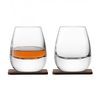 Набор из 2 стаканов Islay Whisky с деревянными подставками 250 мл, LSA International, фото 