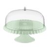 Подставка для торта на ножке с крышкой Tiffany, ?30 см, зеленая, Guzzini, фото 
