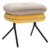 Пуф Pea, велюр, бежевый/желтый, Bergenson Bjorn, фото 