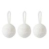 Набор ёлочных украшений Fluffy white из коллекции New Year Essential, 3 шт., Tkano, фото 