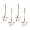 Набор елочных украшений Marble stars из коллекции New Year Essential, 4 шт., Tkano, фото 