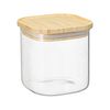 Банка для хранения квадратная Glass Bamboo, 800 мл, Smart Solutions, фото 