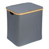 Корзина для белья Neat Mid, 40x33x43 см, серая, Smart Solutions, фото 