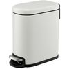 Ведро мусорное с педалью, светло-серое, 5 л, Smart Solutions, фото 