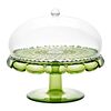 Блюдо для торта с крышкой Vanity, 30 см, зеленое, Guzzini, фото 