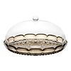 Блюдо сервировочное с крышкой Vanity, 30 см, коричневое, Guzzini, фото 