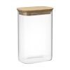 Банка для хранения прямоугольная Glass Acacia, 1,3 л, Smart Solutions, фото 