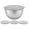 Миска стальная Balance с крышкой и терками, 5 л, Smart Solutions, фото 