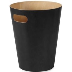 Корзина для мусора Woodrow черная, Umbra, фото 
