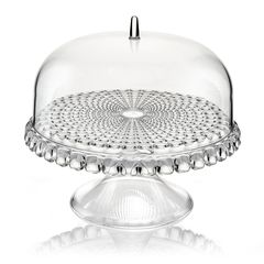 Блюдо для торта с крышкой, Tiffany, 30 см, Guzzini, фото 