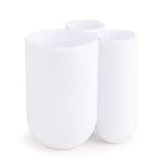 Стакан для зубных щеток Touch белый, Umbra, фото 