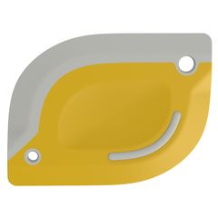 Скребок для теста 2 в 1 Hilly, 10,7х8 см, светло-серый/желтый, Smart Solutions, фото 