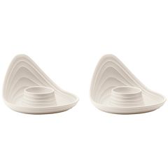 Набор подставок для яиц Tierra, молочные, 2 шт., Guzzini, фото 