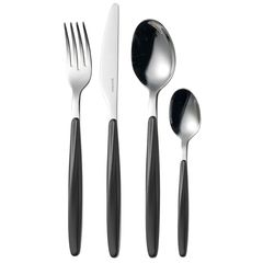 Набор из 24 столовых приборов Cutlery My Fusion, черные, Guzzini, фото 