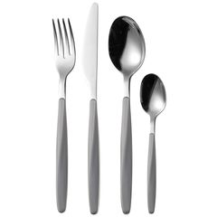 Набор из 24 столовых приборов Cutlery My Fusion, серые, Guzzini, фото 