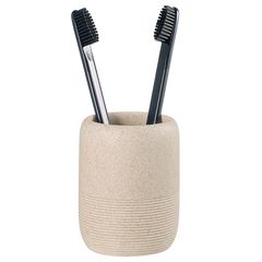 Стакан для зубных щеток Loup, бежевый, Bergenson Bjorn Bath, фото 