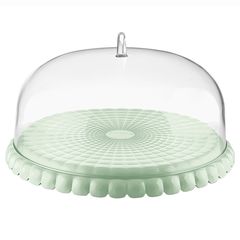 Подставка для торта с крышкой Tiffany, ?30 см, зеленая, Guzzini, фото 