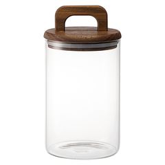 Банка для хранения стеклянная с крышкой из акации Hanle, 1,1 л, Liberty Jones, фото 