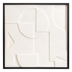 Панно декоративное с эффектом 3D Minimalism, 60х60 см, белый\черный, Bergenson Bjorn, фото 