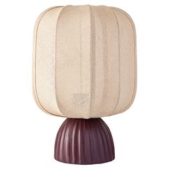 Лампа настольная Texture Rib, 27х39 см, вишневая/бежевая, Bergenson Bjorn, фото 