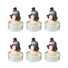Набор декоративных свечей Festive snowman из коллекции New Year Essential, 6 шт., Tkano, фото 