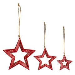 Набор елочных украшений Bright stars из коллекции New Year Essential, 3 шт., Tkano, фото 
