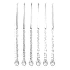 Набор ёлочных украшений Icy sparkles из коллекции New Year Essential, 6 шт., Tkano, фото 