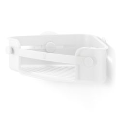 Органайзер для душа угловой Flex Adhesive, белый, UMBRA, фото 