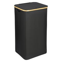 Корзина для белья Neat Tall, 41х35х74 см, черная, Smart Solutions, фото 