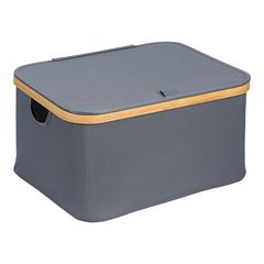 Корзина для белья Neat Low, 40x33x20 см, серая, Smart Solutions, фото 