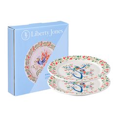 Набор тарелок Love Birds из коллекции Birds of Paradise в подарочной упаковке, ?18 см, 2 шт., Liberty Jones, фото 