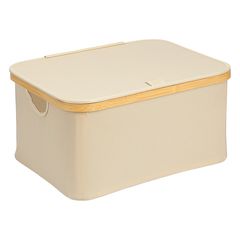 Корзина для белья Neat Low, 40x33x20 см, молочная, Smart Solutions, фото 