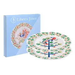 Набор тарелок Toucan из коллекции Birds of Paradise в подарочной упаковке, ?28 см, 2 шт., Liberty Jones, фото 
