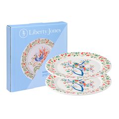 Набор тарелок Love Birds из коллекции Birds of Paradise в подарочной упаковке, ?21 см, 2 шт., Liberty Jones, фото 