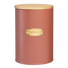 Банка для хранения муки Irmel, 2,5 л, терракота, Smart Solutions, фото 