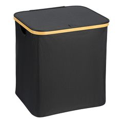 Корзина для белья Neat Mid, 40x33x43 см, черная, Smart Solutions, фото 
