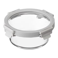 Контейнер для запекания и хранения круглый с крышкой, 650 мл, светло-серый, Smart Solutions, фото 