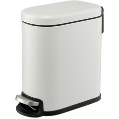 Ведро мусорное с педалью, светло-серое, 5 л, Smart Solutions, фото 