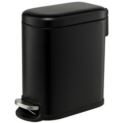 Ведро мусорное с педалью, графит, 5 л, Smart Solutions, фото 