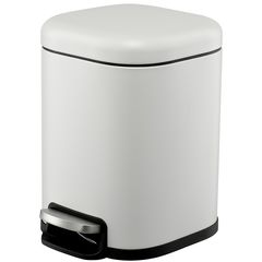 Ведро мусорное с педалью, светло-серое, 6 л, Smart Solutions, фото 