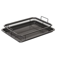 Противень для запекания с решеткой-гриль Roast Masters, 25х33 см, черный, Liberty Jones, фото 