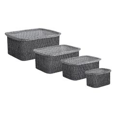 Набор из 4-х корзин для хранения Sustainable collection, черный, Bergenson Bjorn, фото 