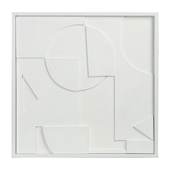 Панно декоративное с эффектом 3D Minimalism, с белой рамой, 60х60 см, Bergenson Bjorn, фото 