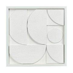 Панно декоративное с эффектом 3D Minimalism, с белой рамой, 40х40 см, Bergenson Bjorn, фото 