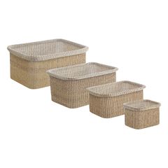 Набор из 4-х корзин для хранения Sustainable collection, бежевый, Bergenson Bjorn, фото 
