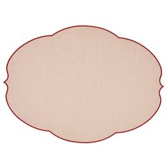 Салфетка подстановочная овальная Flowers, 48,8х36 см, розовая, Guzzini, фото 