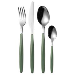 Набор из 24 столовых приборов Cutlery My Fusion, оливковый, Guzzini, фото 