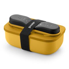 Набор из ланч-бокса и приборов Store & Go, желтый, Guzzini, фото 